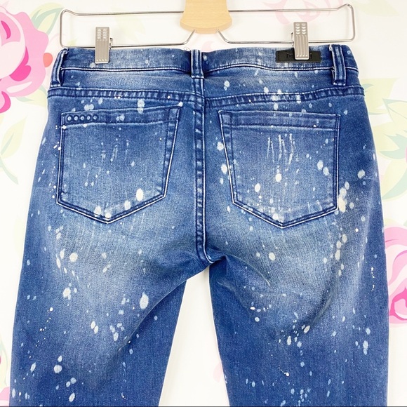 Blank NYC Intro Bleach Dye Paint Skinny Jeans 26 - Picture 7 of 9